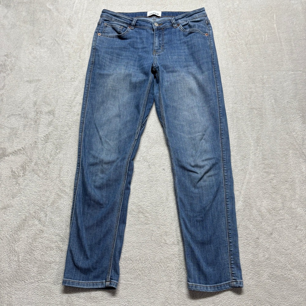 DUER Performance Denim Slim Straight Leg Jeans Blue Womens 30 x 29 Coolmax